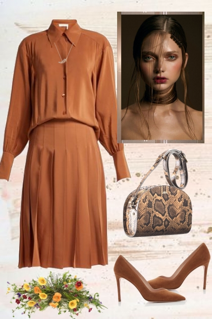 Dress in cupro fabric
