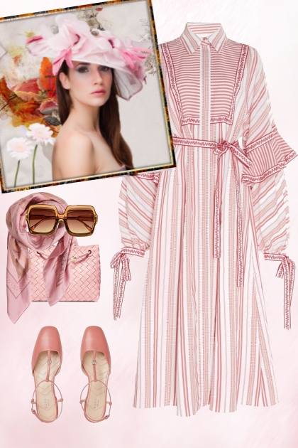 Folk dress in pink
