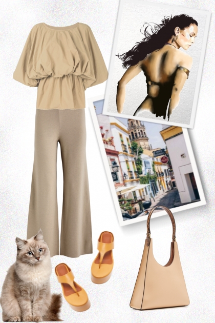 Outfit in beige 25