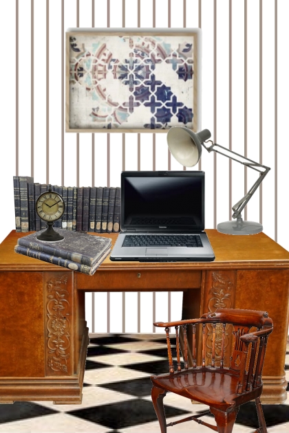At the desk 2