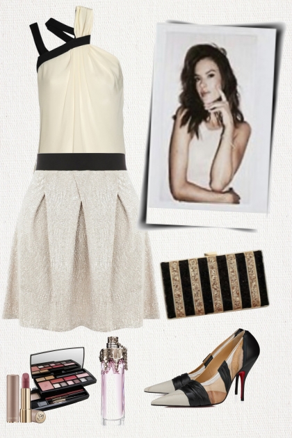 Summer outfit in black and white 25
