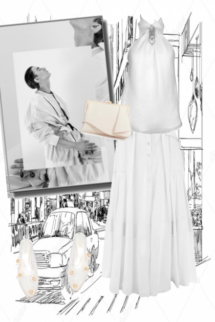 Chic outfit in white 2