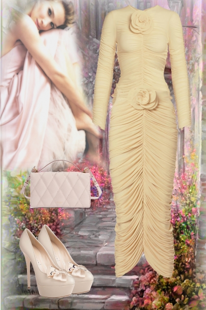 Ocher silk roses- Combinaciónde moda