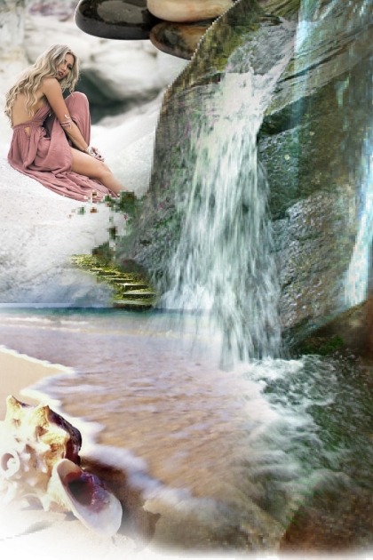 At the waterfall