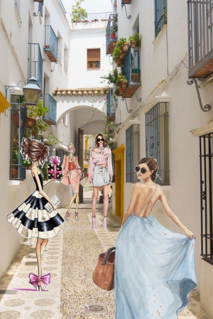Side street in summer