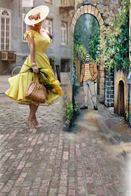 Lady in yellow