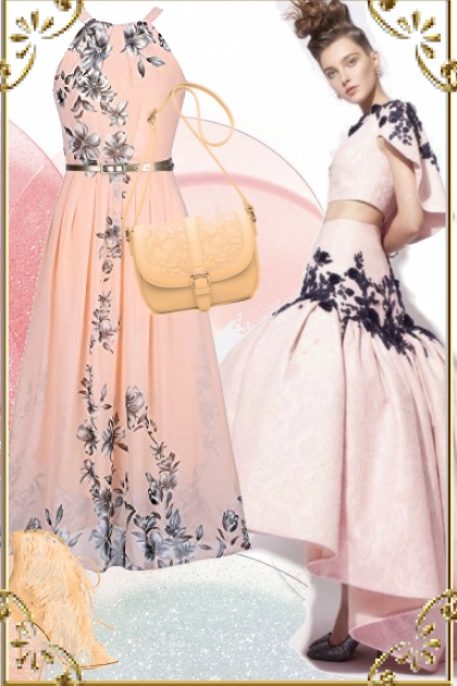 Dress with a pattern