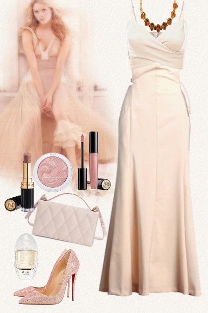 Sleeveless creamy dress