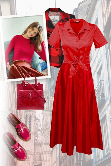 City style in red