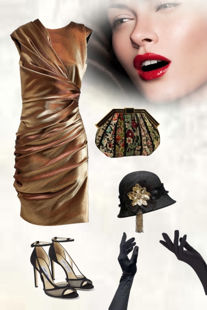 Golden dress 25