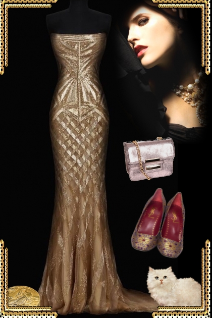 Bronze dress