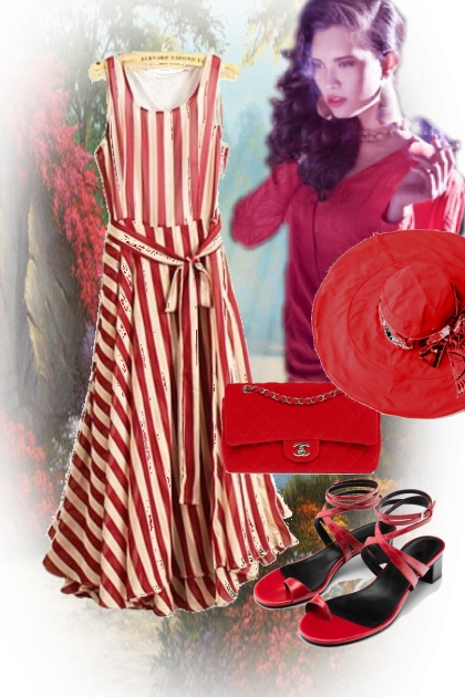 Red and white stripes 25