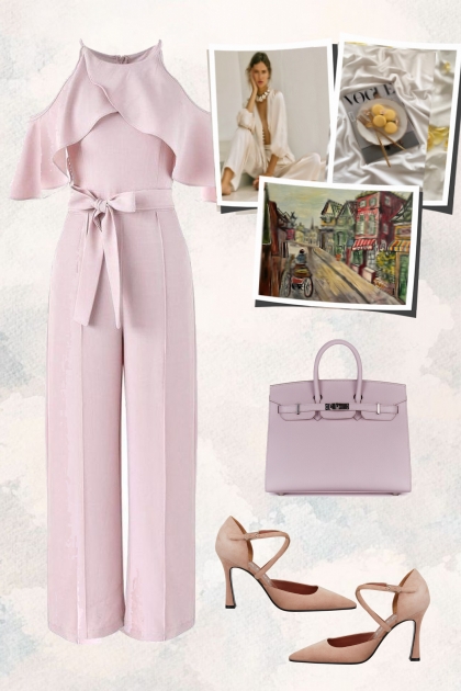 Light pink overalls