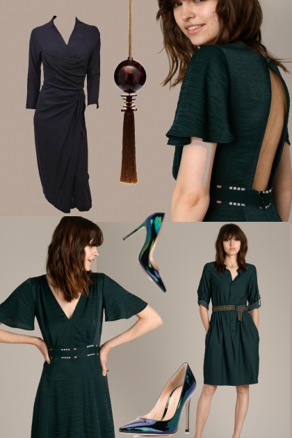 Black dress and accessories