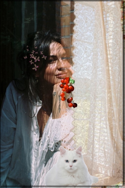 By the open window 25