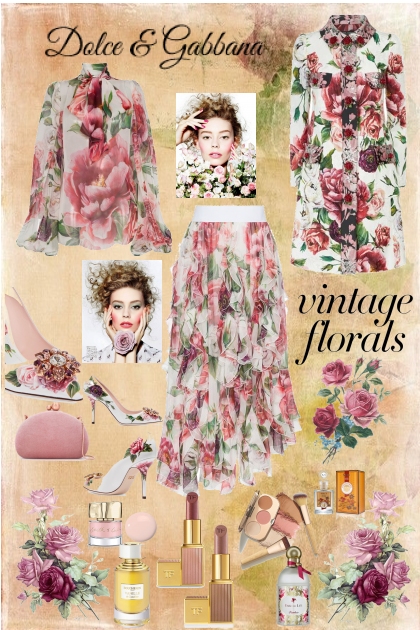 Vintage Florals- Modna kombinacija