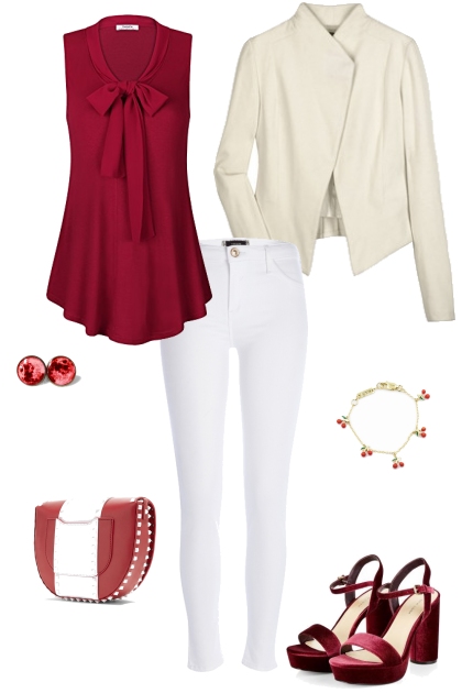 Red look- Combinaciónde moda