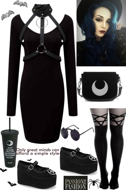 Joan Queens nu-goth fashion- Combinaciónde moda