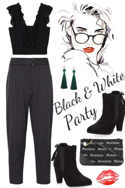 Black and White Party 3- Modna kombinacija