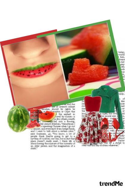 watermelon- Combinazione di moda