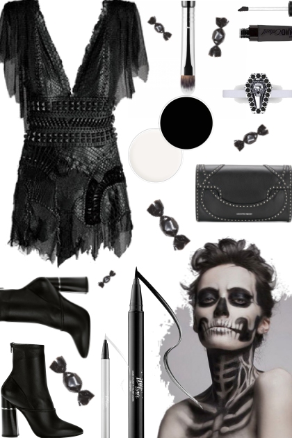 Halloween Skull Party- Modna kombinacija