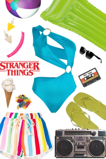 Stranger Things Pool Party- Combinaciónde moda