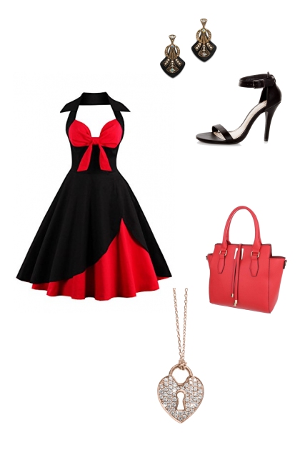queen of red andblack- Combinaciónde moda