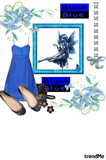 plava vila- Modna kombinacija