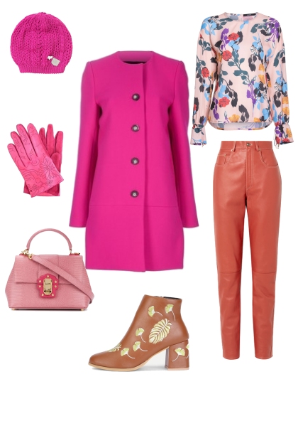 Pink girl- combinação de moda