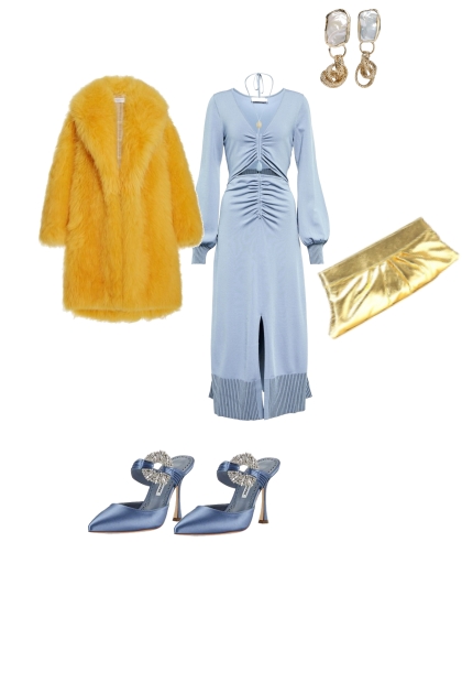 Bright Party Outfit Yello Blue