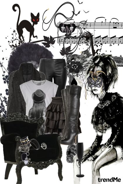 black mask- Fashion set