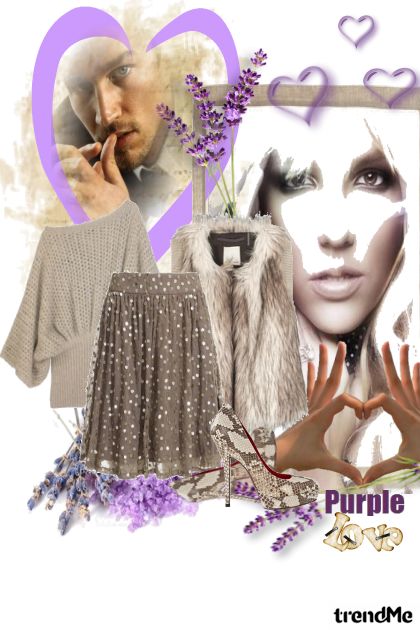 purple love- combinação de moda