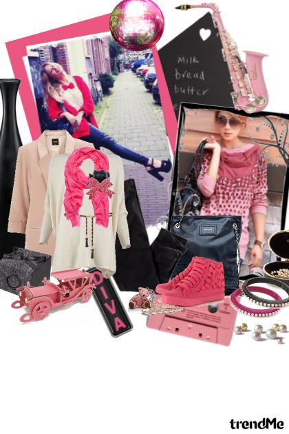 Pink is the color of the fall :))- Fashion set