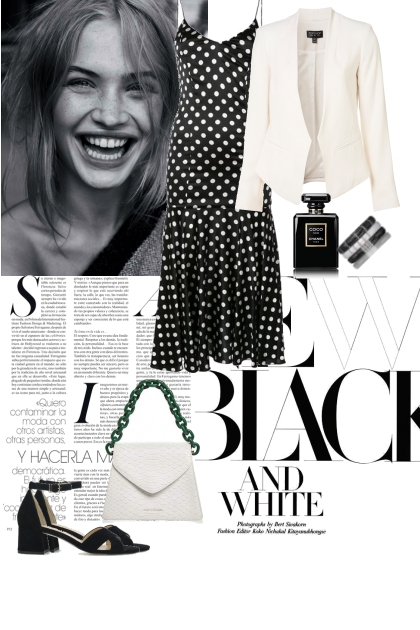 Black and white look- Modna kombinacija