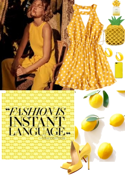 Yellow tones- Fashion set