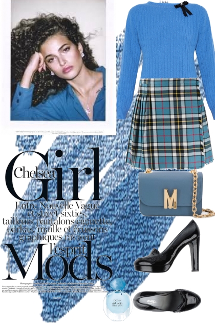 Blue tones look 2- Модное сочетание