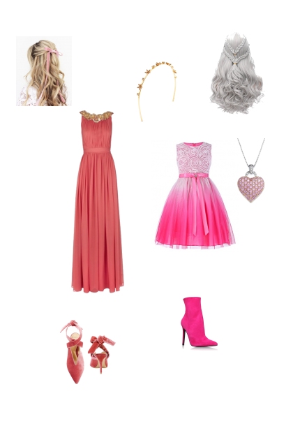 Princess Aurora modern party look- combinação de moda