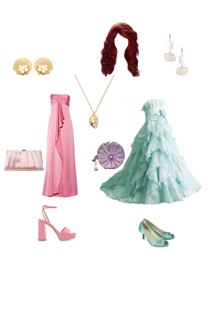 Princess Ariel's party outfit- combinação de moda