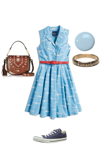 Cute Day Dress- Модное сочетание
