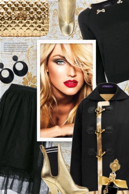 Gold - Black Harmony- Combinazione di moda