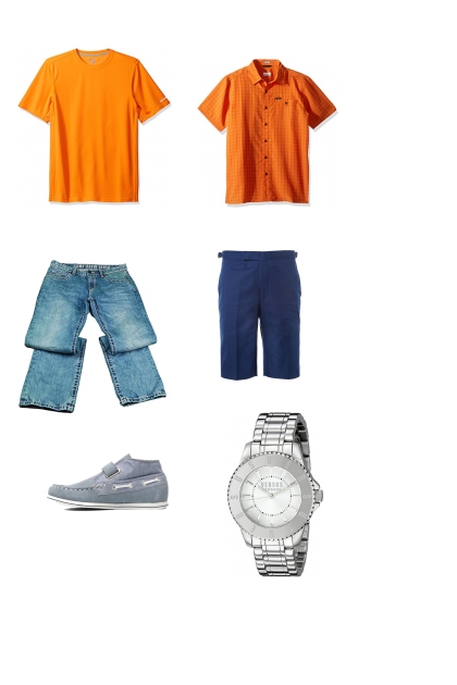 Complementary-Orange and Blue- Fashion set