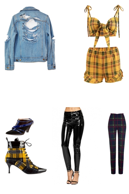 plaid- Fashion set