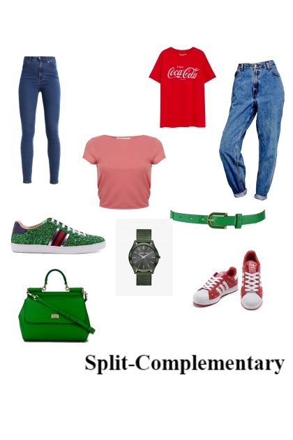 split-complementary- Combinaciónde moda