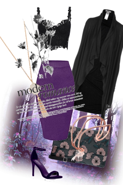 Purple- Combinaciónde moda