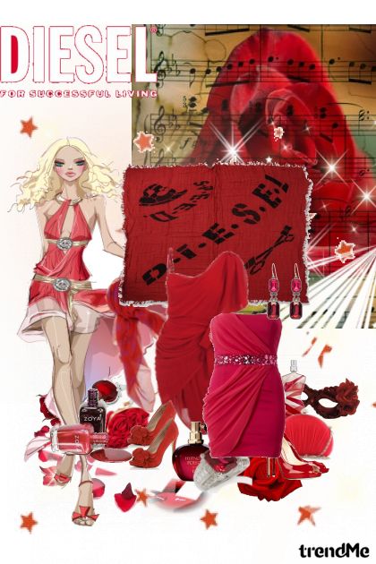 crveni glamur <3- Modna kombinacija