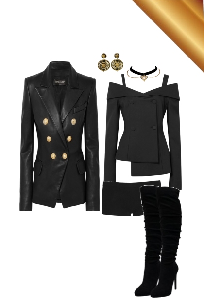 CLC- Black Dress- combinação de moda