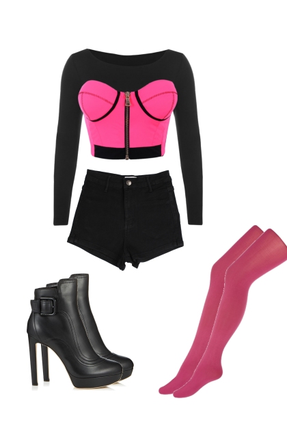 EXID - Hot Pink- combinação de moda