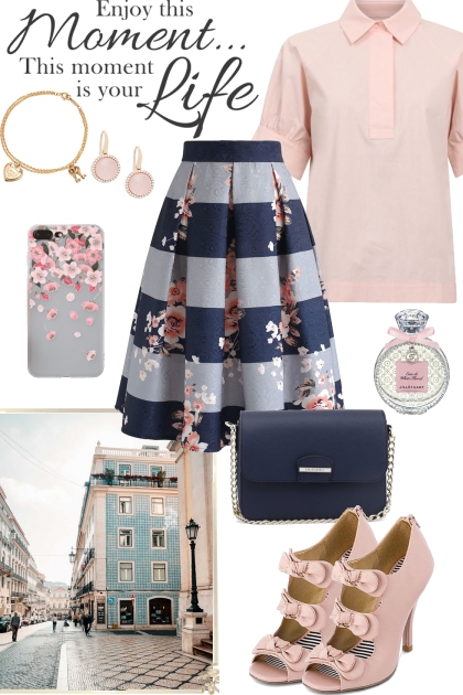 Pink and Blue - Combinazione di moda