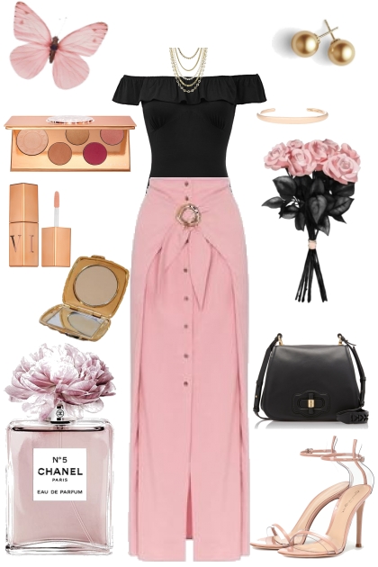 Pink Roses - Combinazione di moda