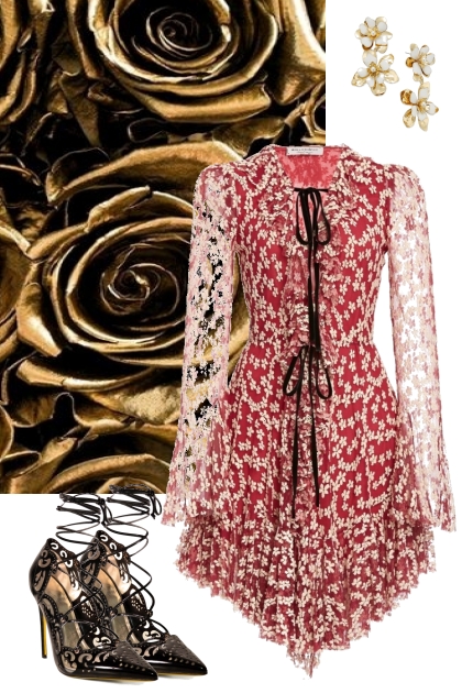 Gold Floral - Combinazione di moda